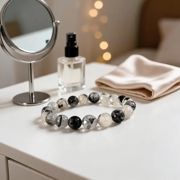 Black_And_Clear_Beaded_Stretch_Bracelet