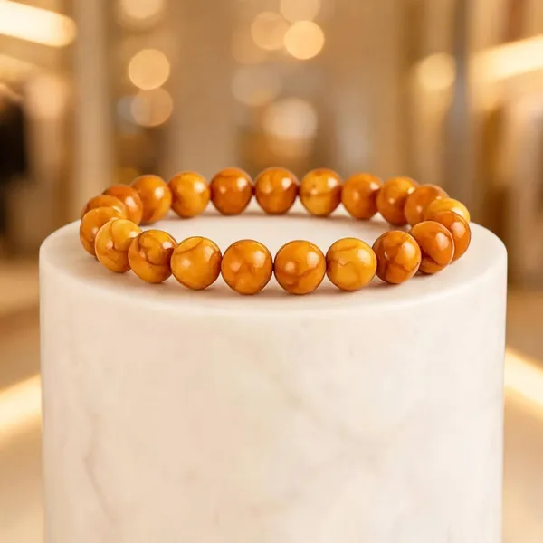 Orange_Beaded_Stretch_Bracelet