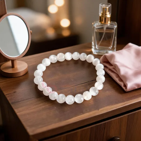 White_Beaded_Stretch_Bracelet