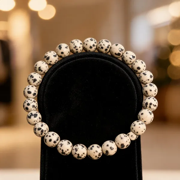 Cream_Speckled_Beaded_Bracelet