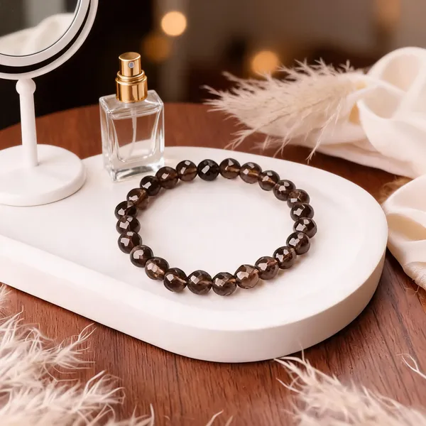 Brown_Faceted_Bead_Bracelet