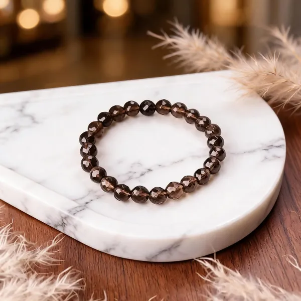 Brown_Faceted_Bead_Bracelet