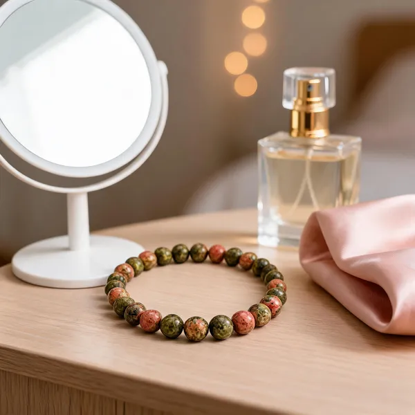 Green_And_Pink_Stone_Beaded_Bracelet
