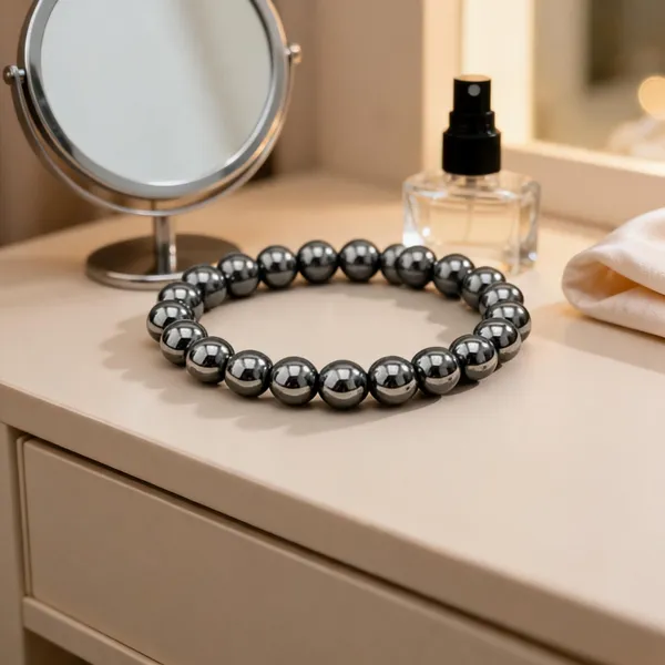 Black_Hematite_Beaded_Bracelet_For_Men_And_Women