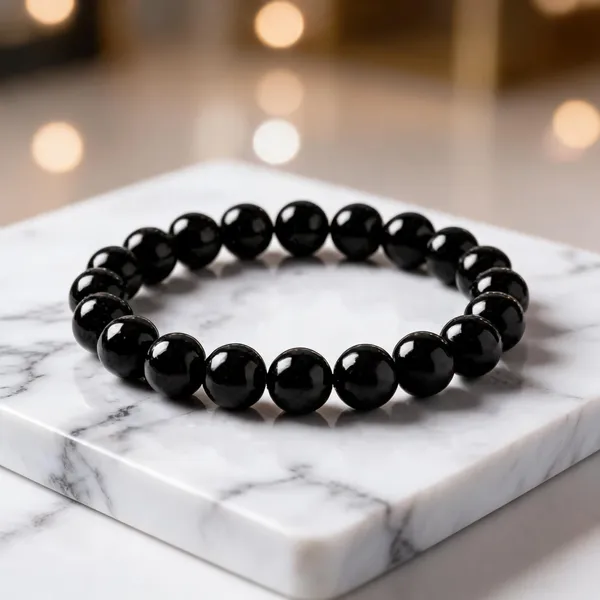 Black_Glossy_Beaded_Bracelet