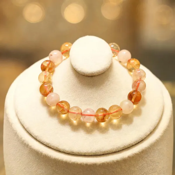 Yellow_Beaded_Stretch_Bracelet_For_Adults