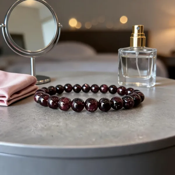 Maroon_Round_Beaded_Bracelet_For_Adults