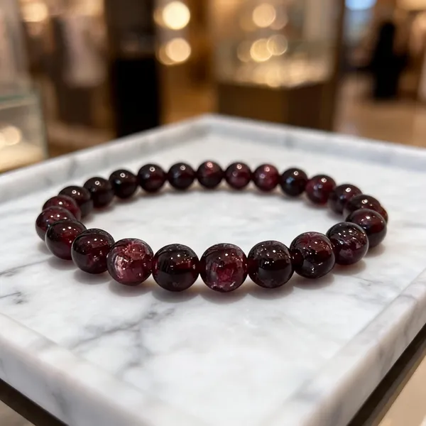 Maroon_Round_Beaded_Bracelet_For_Adults
