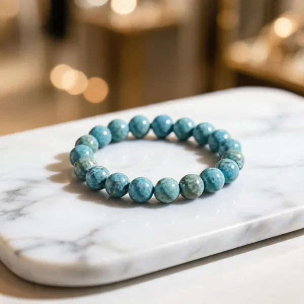 Blue_Beaded_Stretch_Bracelet_For_Women