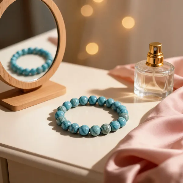 Blue_Beaded_Stretch_Bracelet_For_Women