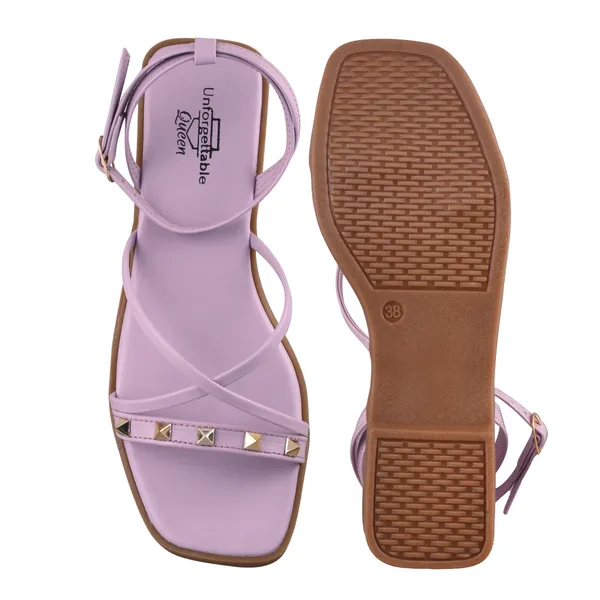 Lavender_Softy_Napa_Strappy_Flat_Sandals_For_Women