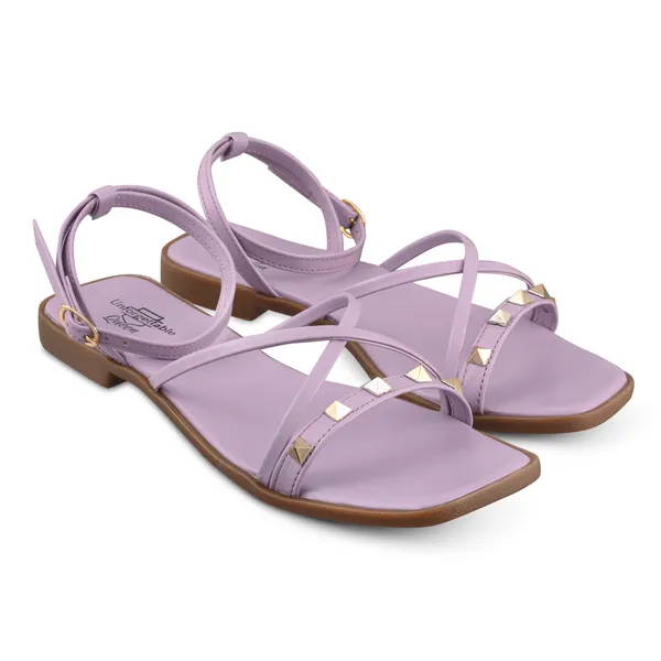 Lavender_Softy_Napa_Strappy_Flat_Sandals_For_Women