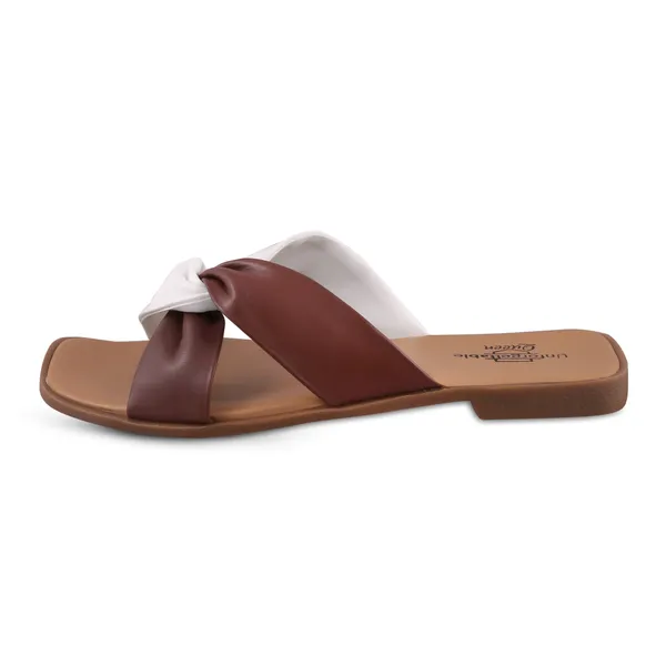 Brown_Softy_Napa_Twist_Strap_Slip-On_Flat_Sandals_For_Women