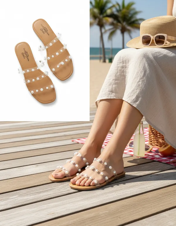 Pearl_Embellished_Flat_Sandals_For_Women