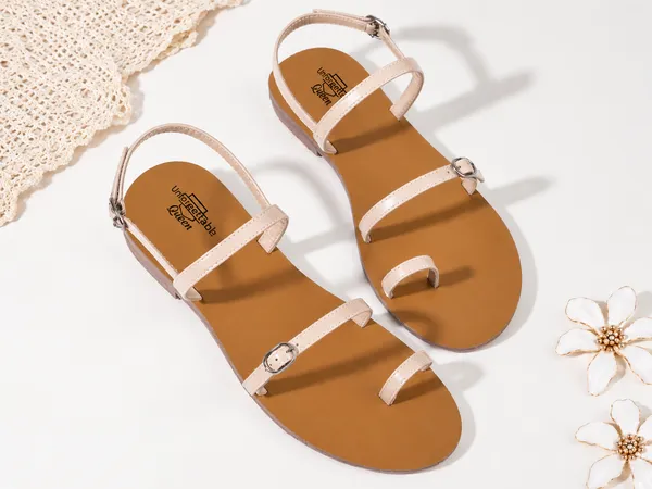 Beige_Latest_Flat_Sandals_For_Women