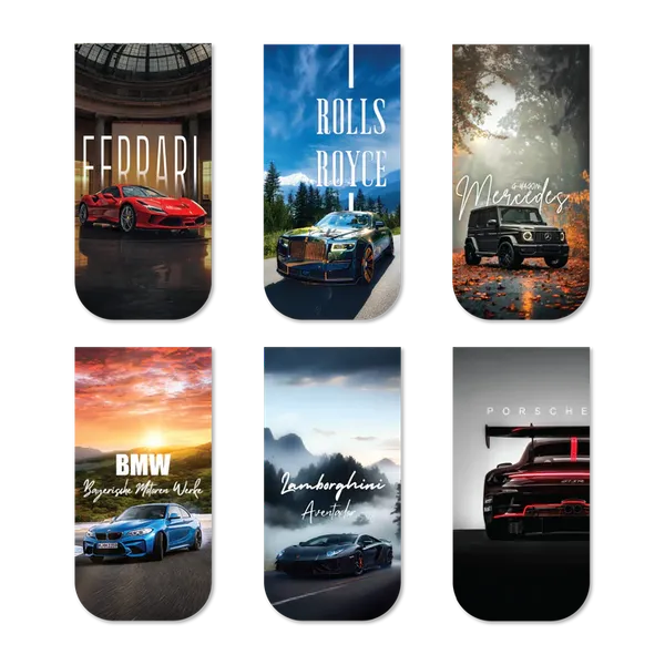 Luxury_Cars_Magnetic_Bookmark_Set_Of_6_Default_Title