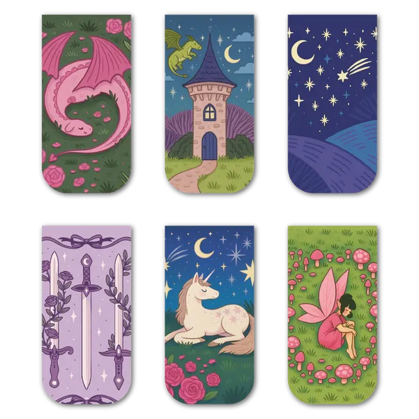 Fantasy_Books_Magnetic_Bookmark_Set_Of_6_Default_Title