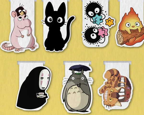 Studio_Ghibli_Characters_Magnetic_Bookmark_Set_Of_7_Default_Title