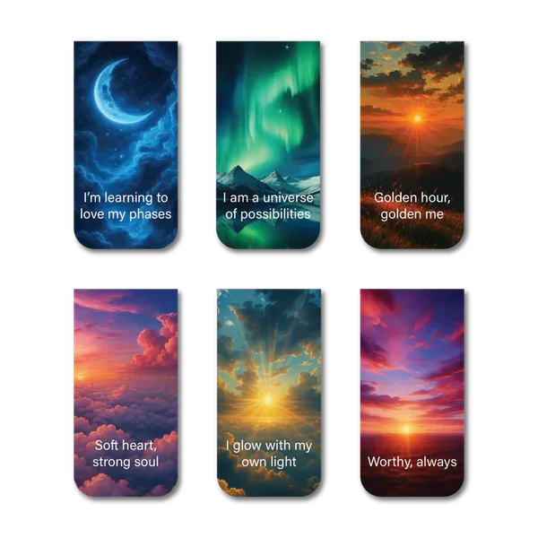 Book_Lovers_Sky_Affirmations_Magnetic_Bookmarks_Set_Of_12_Default_Title