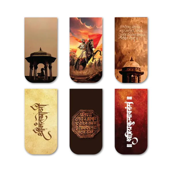 Chhatrapati_Shivaji_Maharaj_Premium_Magnetic_Bookmark_Set_6_Piece_Historical_Tribute_Collection_Default_Title