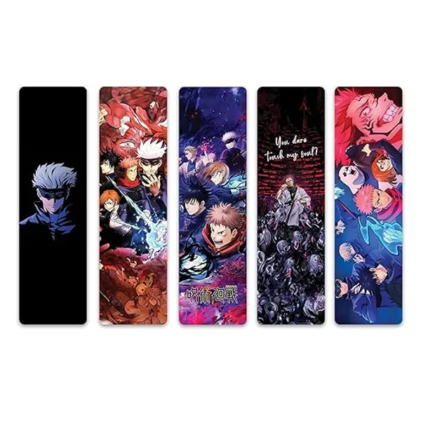 Anime_Bookmarks_Pack_Of_5_Decorative_Bookmarks_Jujutsu_Kaisen_Default_Title