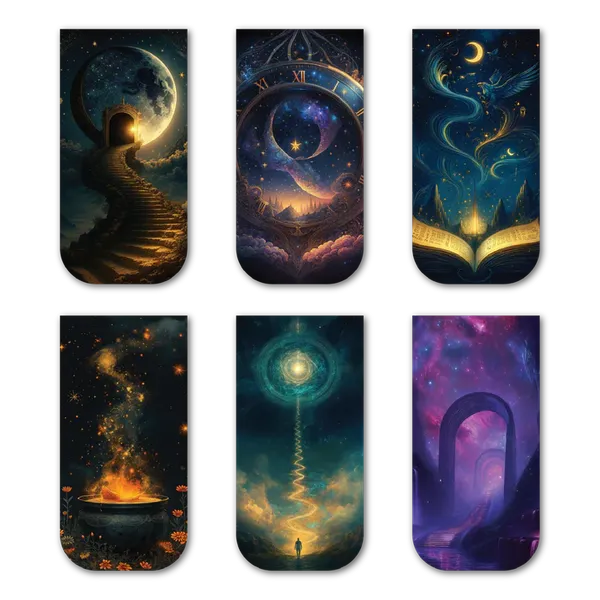 Mystical_Fantasy_Magnetic_Bookmark_Set_Of_6_Default_Title