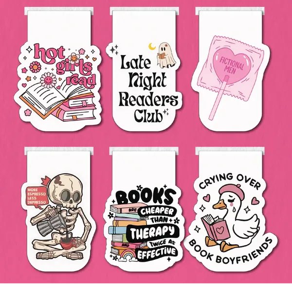 Hot_Girls_Read_Magnetic_Bookmark_Set_Of_6_Default_Title
