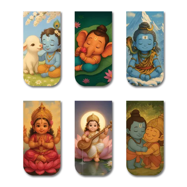 Divine_Sanatani_Magnetic_Decorative_Bookmark_Sets_Shri_Ram_Hanuman_Ji_Collectables_Default_Title