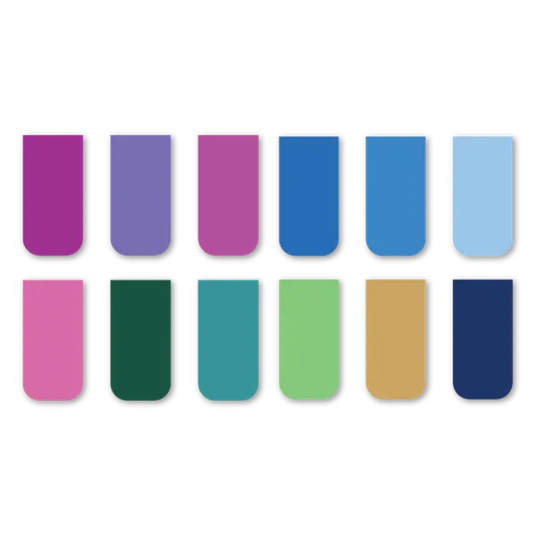 Minimal_Solid_Color_Magnetic_Bookmarks_Set_Of_12_Default_Title
