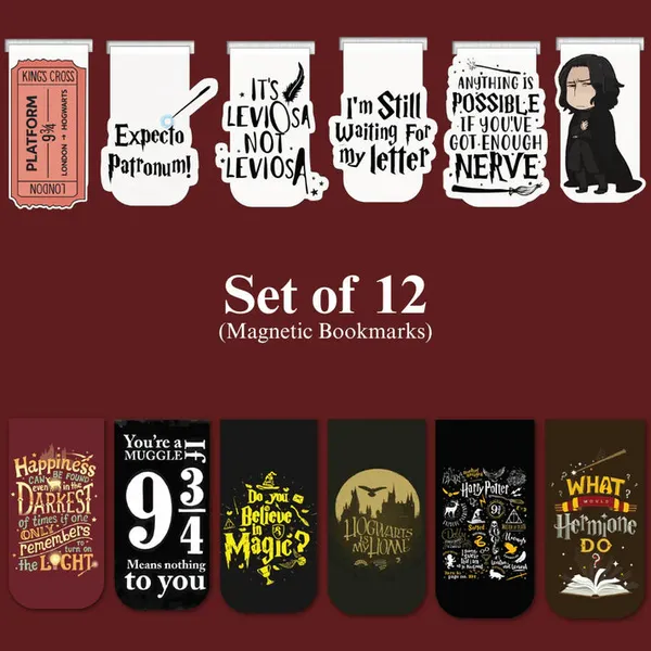 Harry_Potter_Magnetic_Bookmark_Set_Premium_Matte_Double_Sided_Default_Title