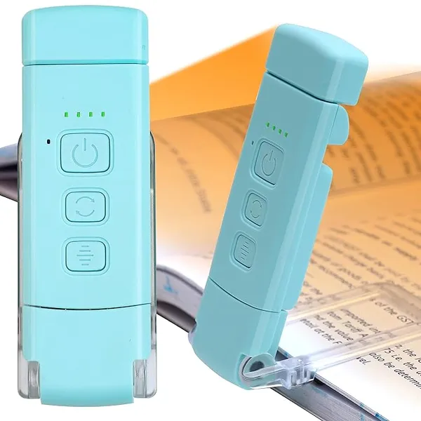 Usb_Rechargeable_Book_Light_For_Reading_In_Bed_At_Night_Portable_Clip_On_Led_Reading_Light_3_Amber_Colors_5_Brightness_Dimmable_Lightweight_Long_Lasting_80_Hours_Battery_Life_Default_Title