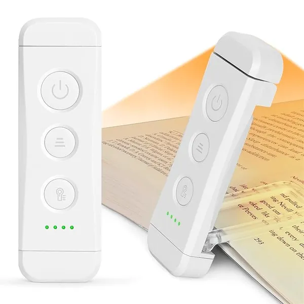 Usb_Rechargeable_Book_Light_For_Reading_In_Bed_Portable_Clip_On_Led_Reading_Light_3_Amber_Colors_5_Brightness_Dimmable_Compact_Long_Lasting_Perfect_For_Book_Lovers_Default_Title