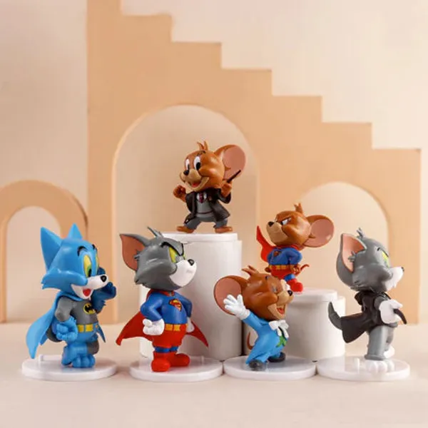 Tom_And_Jerry_Superhero_Set_Of_6pcs_6_5cm_Action_Figure_Default_Title