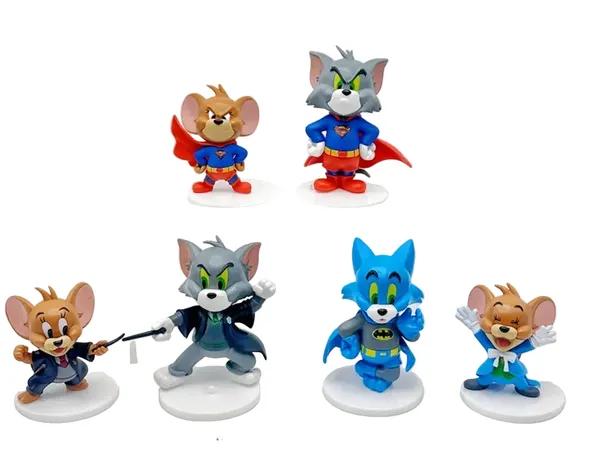 Tom_And_Jerry_Superhero_Set_Of_6pcs_6_5cm_Action_Figure_Default_Title