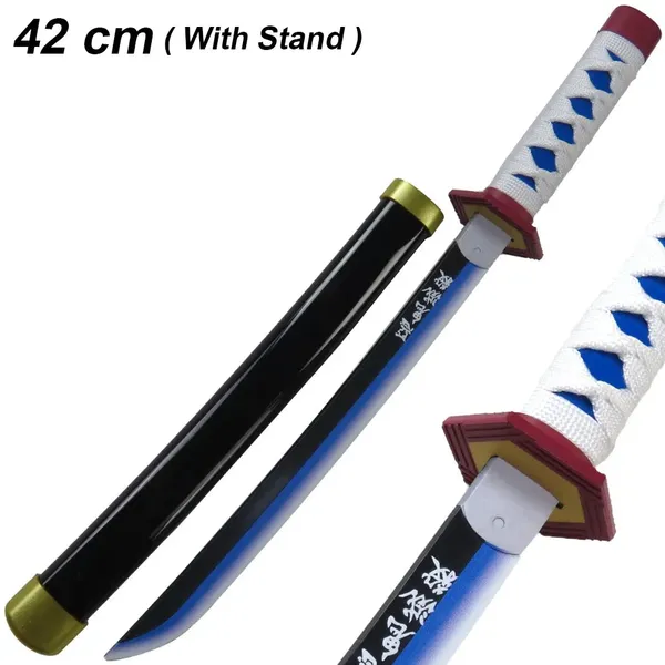 Giyu_Tomioka_Wooden_Katana_42cm_With_Stand_Demon_Slayer_Default_Title