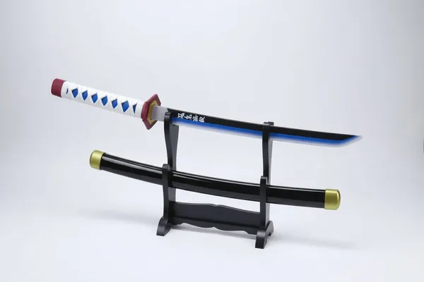 Giyu_Tomioka_Wooden_Katana_42cm_With_Stand_Demon_Slayer_Default_Title