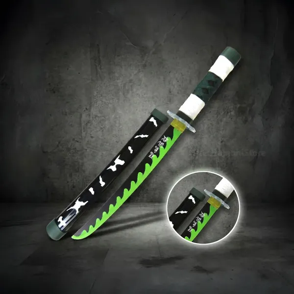 Sanemi_Wooden_Katana_42cm_With_Stand_Demon_Slayer_Default_Title