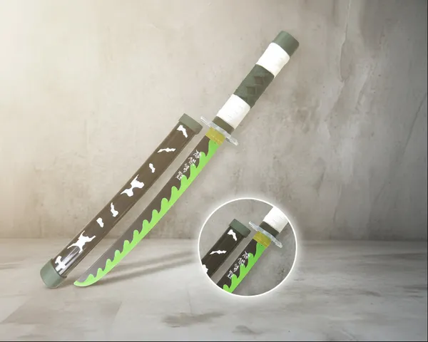 Sanemi_Wooden_Katana_42cm_With_Stand_Demon_Slayer_Default_Title