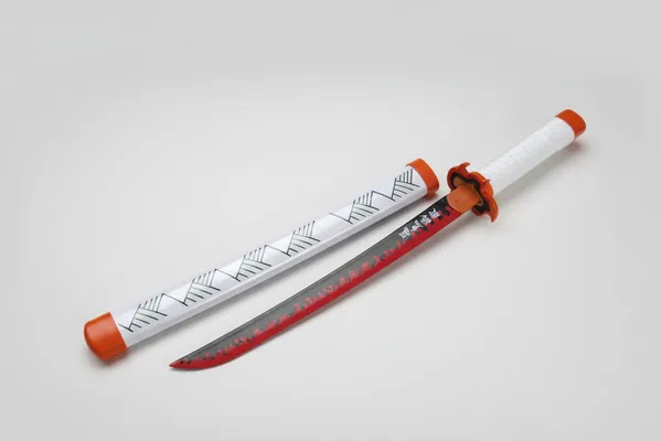 Rengoku_Wooden_Katana_42cm_With_Stand_Demon_Slayer_Default_Title