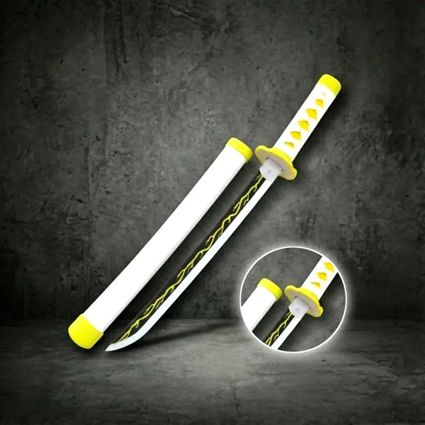 Zenitsu_Agatsuma_Wooden_Katana_42cm_With_Stand_Demon_Slayer_Default_Title