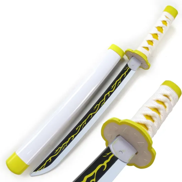 Zenitsu_Agatsuma_Wooden_Katana_42cm_With_Stand_Demon_Slayer_Default_Title