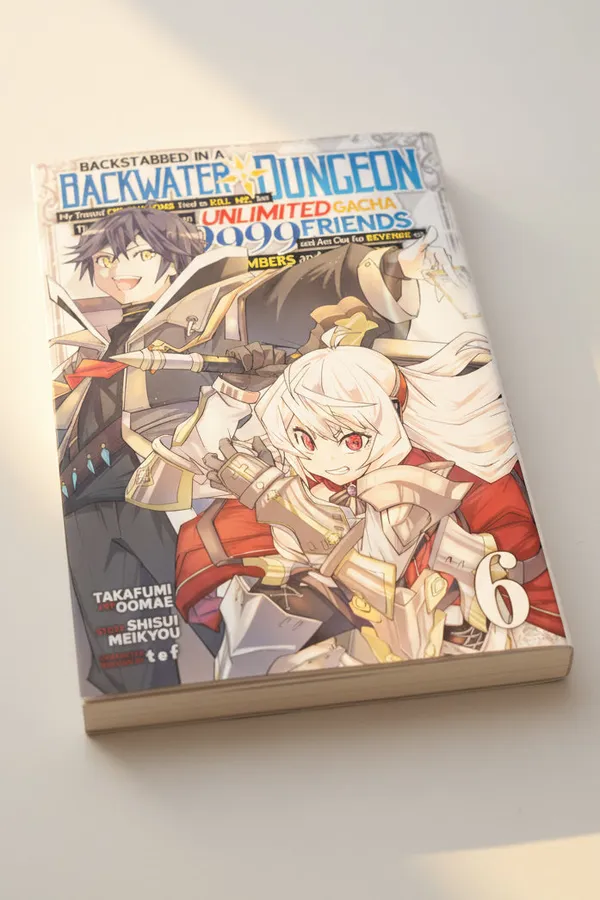 Backstabbed_In_A_Backwater_Dungeon_My_Party_Tried_To_Kill_Me_But_Thanks_To_An_Infinite_Gacha_I_Got_Lvl_9999_Friends_And_Am_Out_For_Revenge_Vol_6_By_Shisui_Meikyou_Default_Title