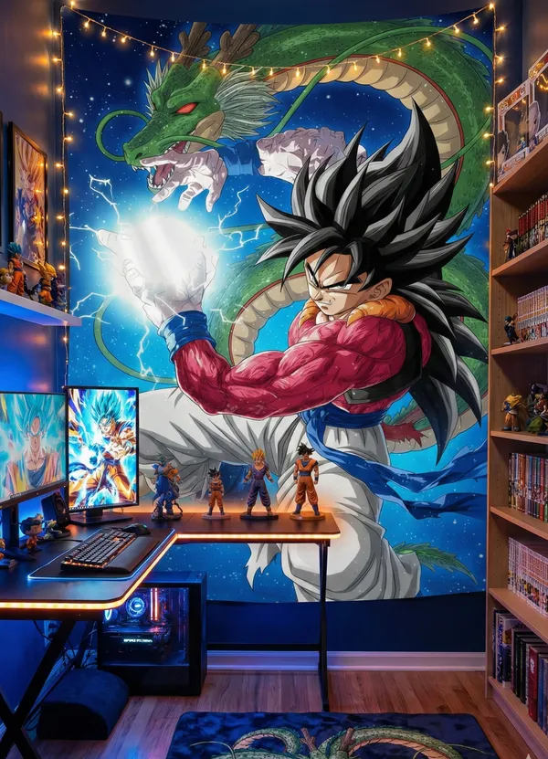 Dragon_Ball_Z_Super_Saiyan_4_Tapestry_For_Home_Bedroom_Living_Room_Multicolor