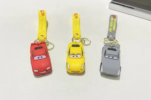 Lightning_Mc_Queen_Car_3d_Keychain_Cartoon_Character_Anime_Accessory_For_Bags_Keys_Backpacks_Keychain_Pack_Of_3_Default_Title