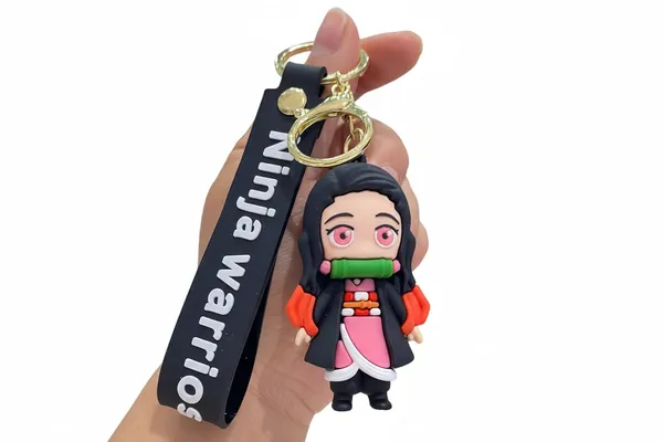 Demon_Slayer_Nezuko_B_Anime_3d_Keychain_Pack_Of_2_Default_Title