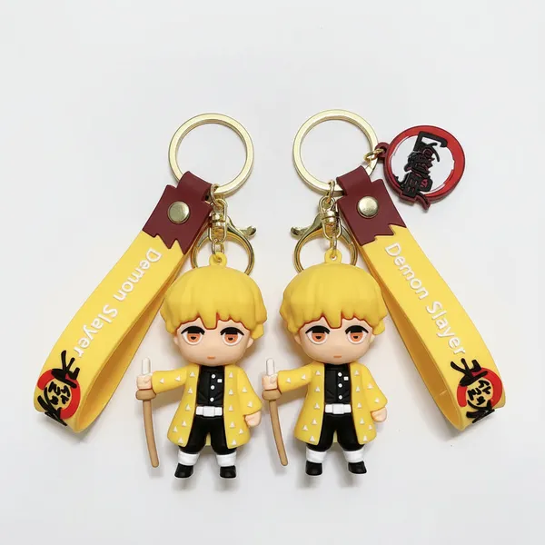 Demon_Slayer_Anime_Zenitsu_Agatsuma_3d_Keychain_Pack_Of_2_Default_Title