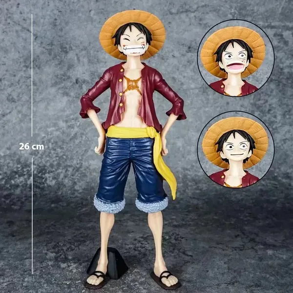 One_Piece_Luffy_Standing_Action_Figure_With_Three_Face_Size_26_5cm_Default_Title
