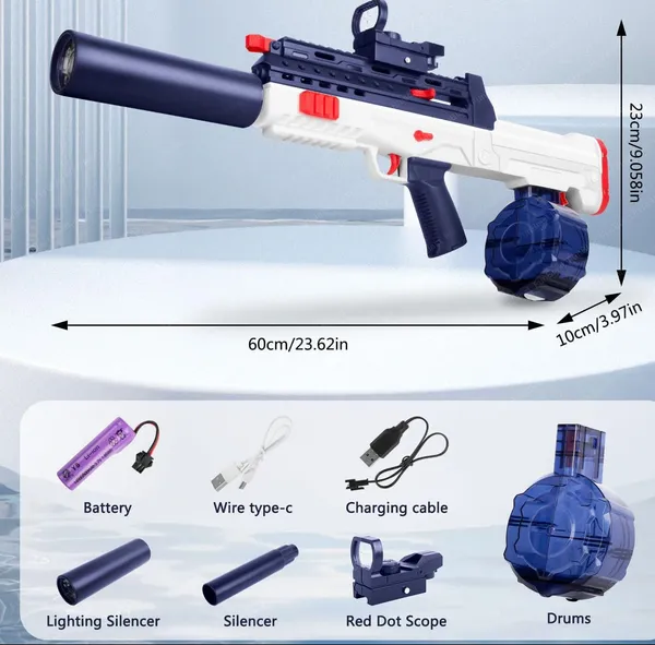 95_Rifle_Electric_Water_Gun_With_Automatic_Water_Spray_25_32_Ft_Range_Rechargeable_High_Pressure_Mechanism_For_Kids_Outdoor_Water_Fun_Toy_For_Kids_Adults_Random_Colour_Default_Title