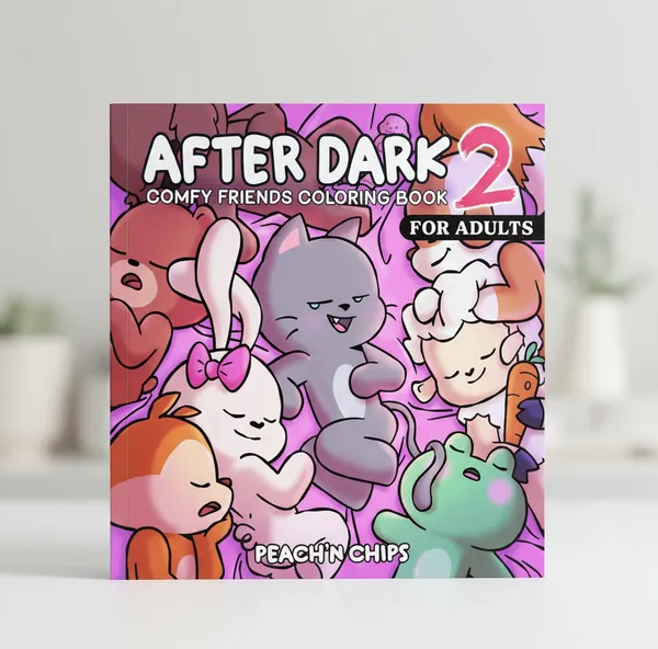 After_Dark_2_Comfy_Friends_Coloring_Book_Printable_For_Adults_By_Peach_N_Chips_Default_Title