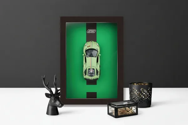 Premium_3d_Green_Car_Wooden_Frame_Wall_Art_Diecast_Model_Metal_Car_Interactive_Wall_Decor_With_Openable_Doors_Pull_Back_Display_Car_Default_Title